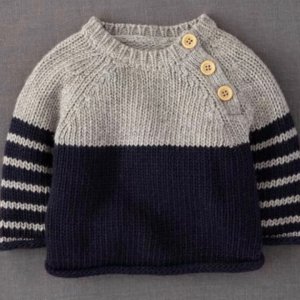 Blue and grey sweater